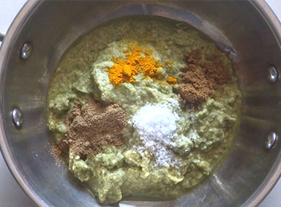 spice powders for hesarukalu chapathi or moong paratha