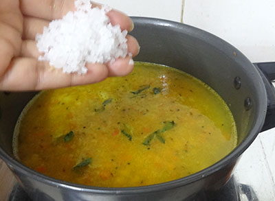 salt for hunase thokku saaru or rasam