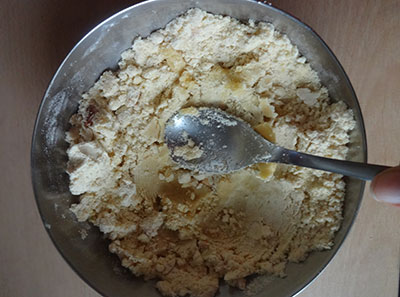 dough for gram laddu or putani undi