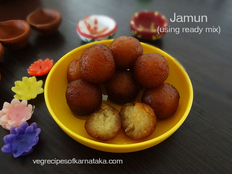 gulab jamun recipe using ready mix or instant mix