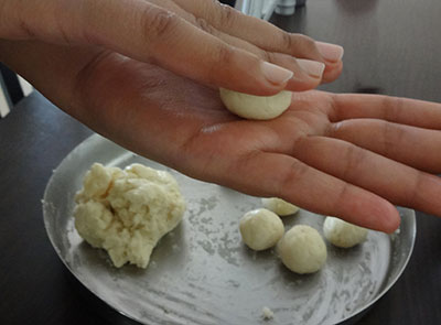 making small gulab jamun balls for soft gulab jamun using ready mix
