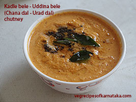 kadlebele and uddinabele chutney recipe