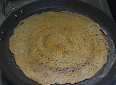 cooked kadalekalu dose or kala chana dosaa