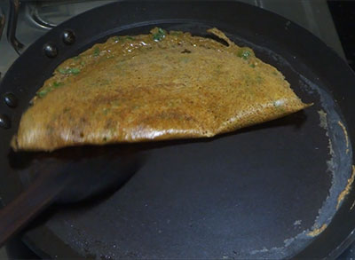 cooked kadalekalu dose or kala chana dosaa