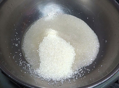 sugar for kayi burfi or coconut burfi