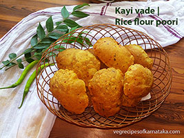 kayi vade or rice poori recipe
