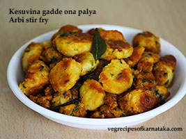 arbi fry recipe