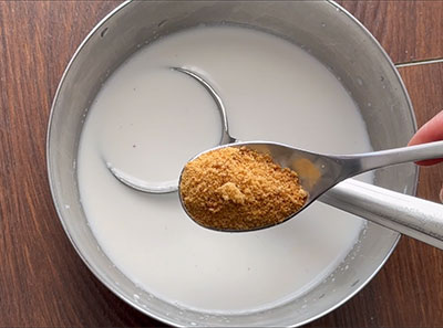 sweet coconut milk for khaproli soft spongy dosa recipe