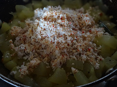 ground masala for boodu kumbalakai palya or ash gourd stir fry