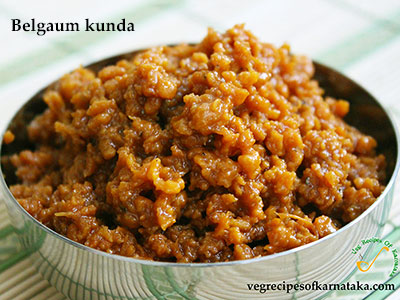 belgaum kunda recipe