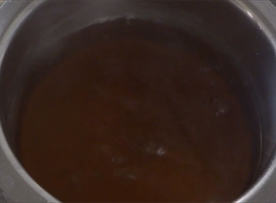 boiling nimbe hannu saaru or simple lemon rasam