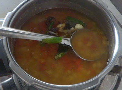 tempering for nimbe hannu saaru or lemon rasam