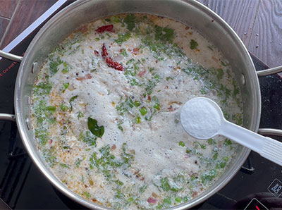 salt for majjige uppittu or buttermilk upma