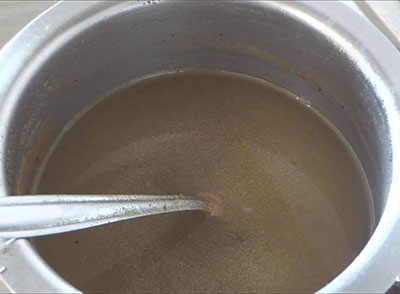 cleaning the contianer after making ghee