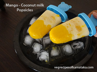 mango coconut milk popsicle or ice candy