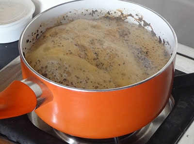 boiling masala tea