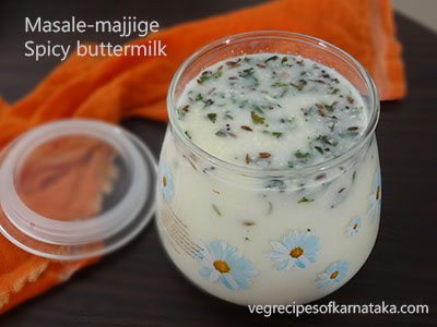 masala majjige or spicy butter milk recipe