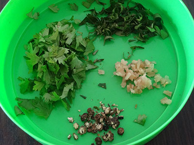 spices for spicy buttermilk or masala majjige