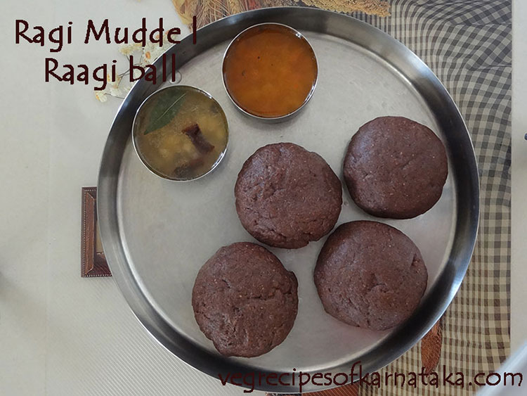 ragi mudde or raagi ball recipe