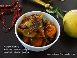 mango palya or curry recipe