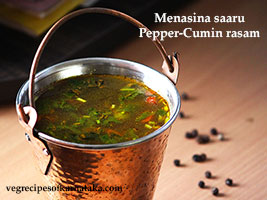 menasina saru or pepper rasam