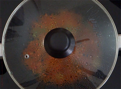 cooking tomato for menasina saaru or pepper rasam