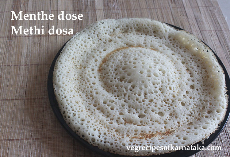 menthe dose or methi dosa recipe