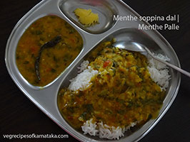 menthe palle or methi dal