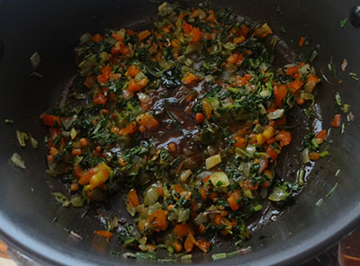 tamarind juice for menthe soppu rice bath or methi rice