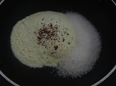 Milk powder for milk peda or doodh peda