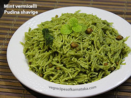 mint vermicelli recipe