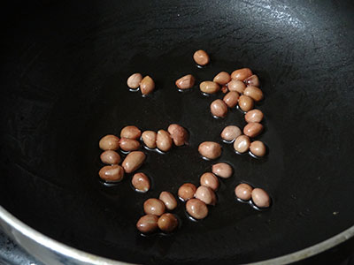 peanuts for pudina shavige or mint vermicelli