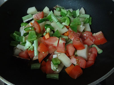 add mixed vegetables for karnataka mixed vegetable curry
