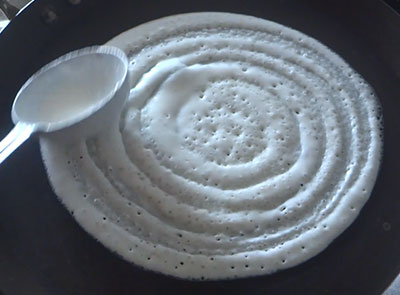 making mosaru dose or curd dosa recipe