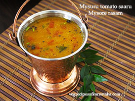 mysore tomato saaru or rasam recipe