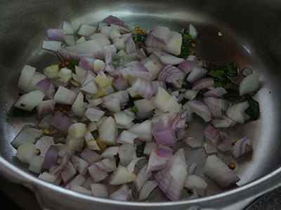 chopped onion for navane uppittu or upuma