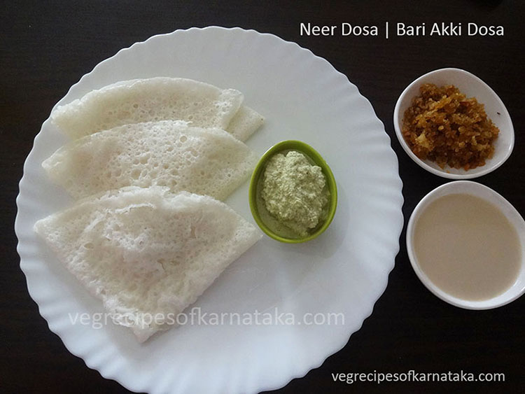 Neer dosa recipe or neer dose recipe