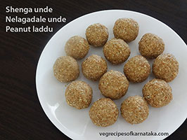 peanut laddu or shenga unde recipe