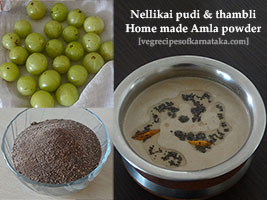 nellikai pudi thambli, amla raita