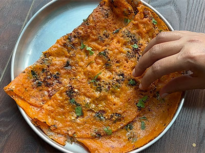 oggarane dose or tadka dosa making