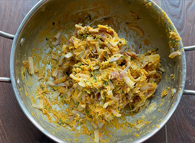 dough for onion bonda or eerulli unde pakoda