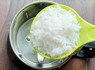 cooked rice for leftover rice ottu shavige recipe