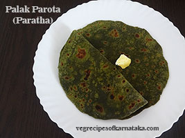 palak paratha recipe