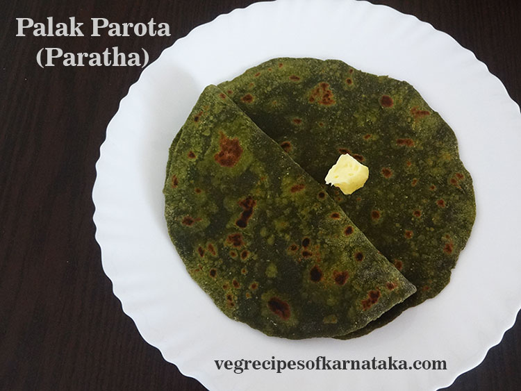 Palak paratha recipe, palak parota