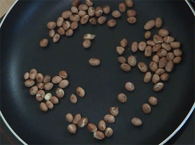 roasting peanut for roasted peanut chat