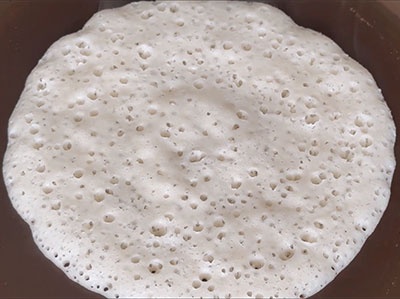 making peanut dosa or shenga dose