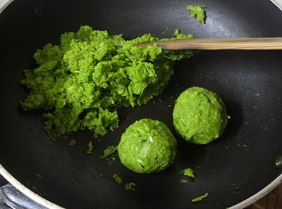stuffing balls for green peas paratha or matar parata