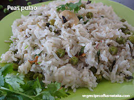 peas pulao recipe