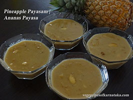 pineapple payasa or kheer
