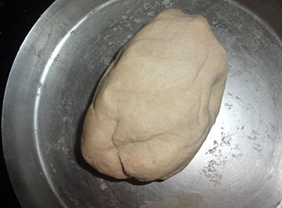 preparing poori dough for poori